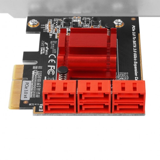Adaptor Axagon PCI-Express(pci-e) adaptor la 6 x Sata III, LP PCES-SA6