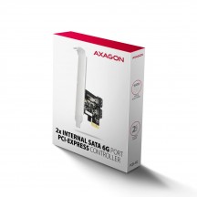 Adaptor Axagon PCI-Express Gigabit, 2x SATA 6G port, Chipset Jmicron JMB582 PCES-SJ2