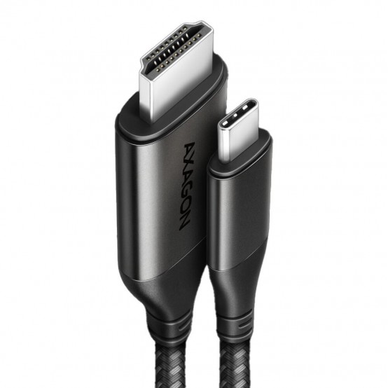 Adaptor Axagon USB-C la HDMI 2.0a, 4K/60Hz, 180 cm RVC-HI2MC