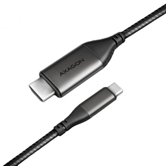 Adaptor Axagon USB-C la HDMI 2.0a, 4K/60Hz, 180 cm RVC-HI2MC
