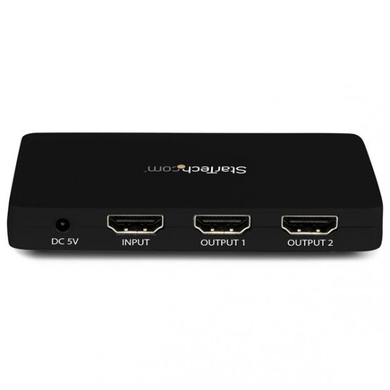 Multiplicator StarTech.com 4K HDMI 2-Port Video Splitter – 1x2 HDMI Splitter w/ Solid Aluminum Housing – 4K 30Hz ST122HD4K