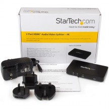 Multiplicator StarTech.com 4K HDMI 2-Port Video Splitter – 1x2 HDMI Splitter w/ Solid Aluminum Housing – 4K 30Hz ST122HD4K