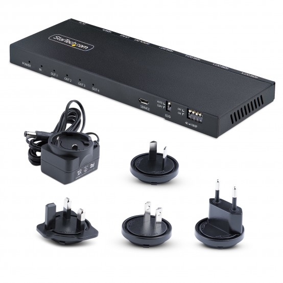 Multiplicator StarTech.com 4-Port HDMI Splitter 1 In 4 Out, 4K 60Hz HDMI-SPLITTER-44K60S