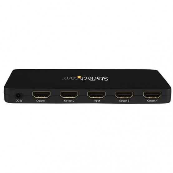 Multiplicator StarTech.com 4K HDMI 4-Port Video Splitter – 1x4 HDMI Splitter w/ Solid Aluminum Housing – 4K 30Hz ST124HD4K