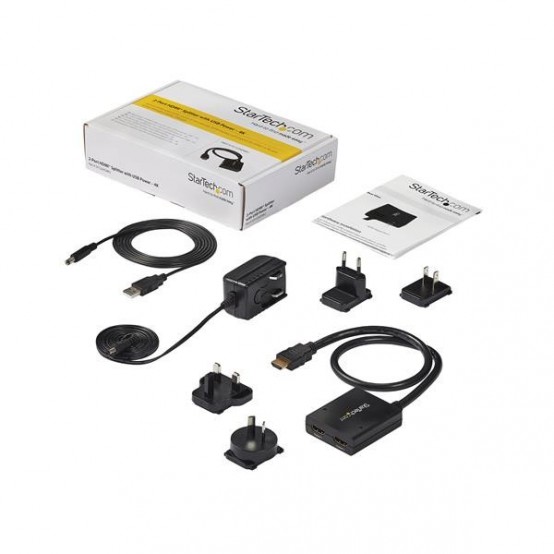 Multiplicator StarTech.com 4K HDMI 2-Port Video Splitter - 4K 30Hz ST122HD4KU