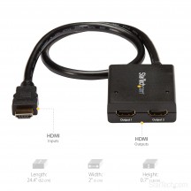 Multiplicator StarTech.com 4K HDMI 2-Port Video Splitter - 4K 30Hz ST122HD4KU