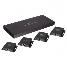 Multiplicator Lindy 50m Cat.6 4 Port HDMI & IR Splitter Extender with Loop Out LY-38155
