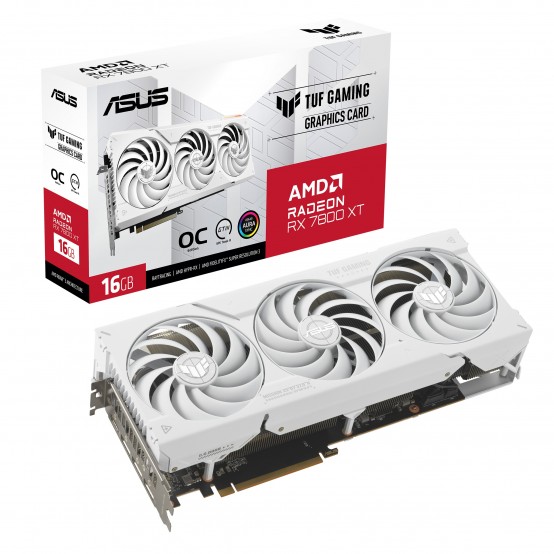 Placa video ASUS TUF-RX7800XT-O16G-WHITE-GAMING TUF Gaming Radeon RX 7800 XT White OC Edition 16GB GDDR6
