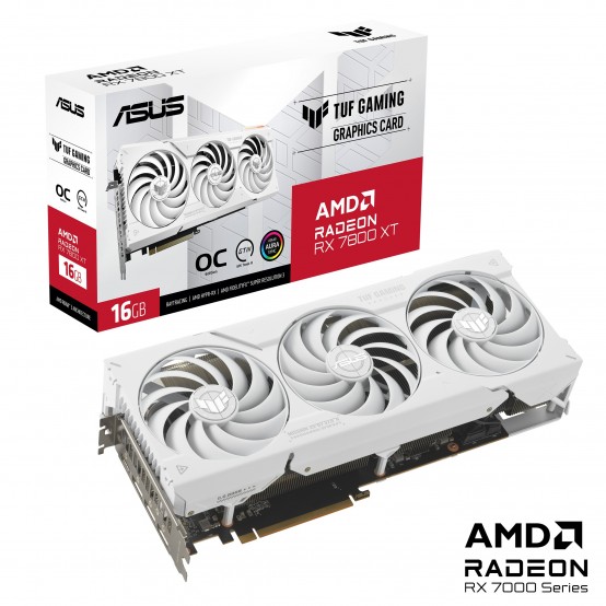Placa video ASUS TUF-RX7800XT-O16G-WHITE-GAMING TUF Gaming Radeon RX 7800 XT White OC Edition 16GB GDDR6