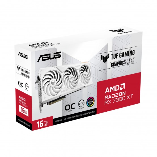 Placa video ASUS TUF-RX7800XT-O16G-WHITE-GAMING TUF Gaming Radeon RX 7800 XT White OC Edition 16GB GDDR6