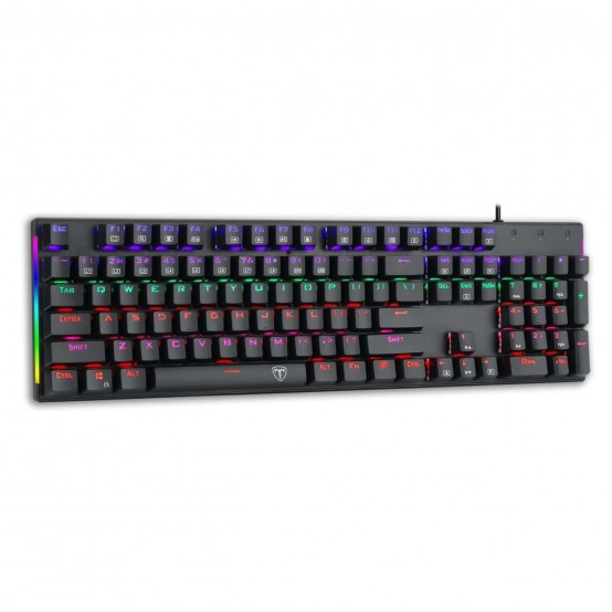 Tastatura T-Dagger Naxos iluminare rainbow neagra T-TGK310-BL