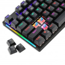 Tastatura T-Dagger Naxos iluminare rainbow neagra T-TGK310-BL