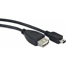 Cablu Gembird USB OTG AF to Mini-BM cable, 0.15 m A-OTG-AFBM-002
