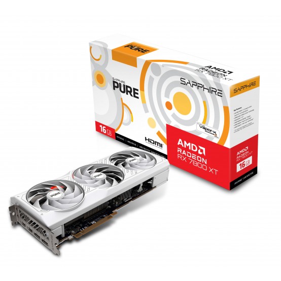 Placa video Sapphire PURE AMD Radeon RX 7800 XT 16G GDDR6 11330-03-20G