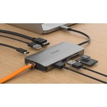 Docking Station D-Link 8-in-1 USB-C Hub with HDMI/Ethernet/Card Reader/Power Delivery DUB-M810