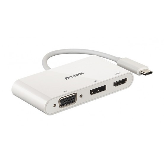 Adaptor D-Link 3-in-1 USB-C to HDMI/VGA/DisplayPort Adapter DUB-V310