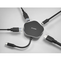 Docking Station D-Link 4-in-1 USB-C Hub with HDMI and Power Delivery DUB-M420
