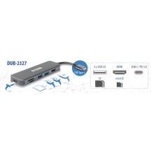 Docking Station D-Link 6-in-1 USB-C Hub with HDMI/Card Reader/Power Delivery DUB-2327