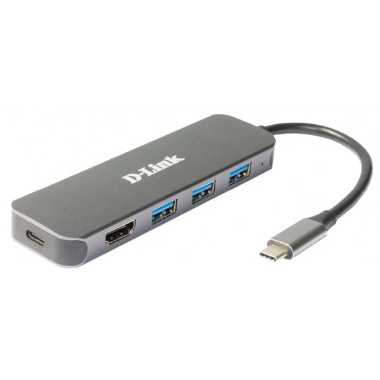 Docking Station D-Link 5-in-1 USB-C Hub with HDMI/Power Delivery DUB-2333