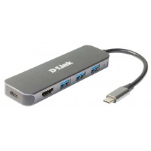 Docking Station D-Link 5-in-1 USB-C Hub with HDMI/Power Delivery DUB-2333