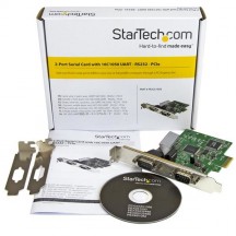 Adaptor StarTech.com 2-Port PCIe - 16C1050 UART - Serial Cards & Adapters PEX2S1050