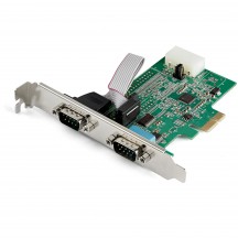 Adaptor StarTech.com 2Port PCIe RS232 Serial DB9 Adapter Card PEX2S953