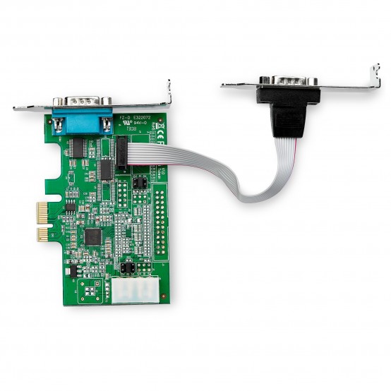 Adaptor StarTech.com 2Port PCIe RS232 Serial DB9 Adapter Card PEX2S953LP
