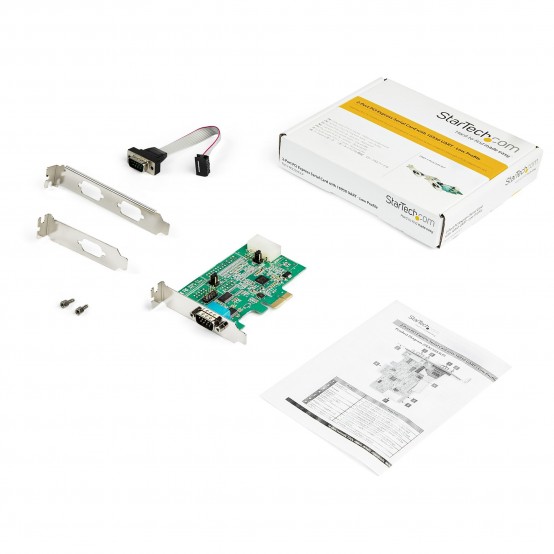 Adaptor StarTech.com 2Port PCIe RS232 Serial DB9 Adapter Card PEX2S953LP