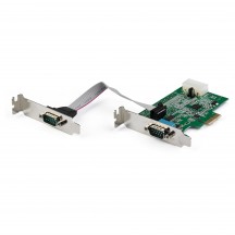 Adaptor StarTech.com 2Port PCIe RS232 Serial DB9 Adapter Card PEX2S953LP
