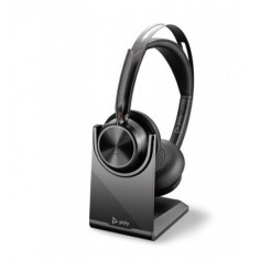 Casca Poly Plantronics Polycom Voyager Focus 2 UC, Microsoft, USB-C, Charge Stand 214432-02
