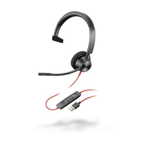 Casca Poly Plantronics Polycom Blackwire 3310, Microsoft, USB-C 214011-01