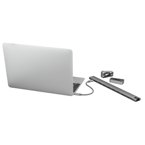 Docking Station Trust Dalyx Aluminium 10-in-1 USB-C Multi-port Dock TR-23417
