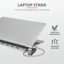 Docking Station Trust Dalyx Aluminium 10-in-1 USB-C Multi-port Dock TR-23417