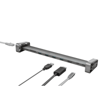 Docking Station Trust Dalyx Aluminium 10-in-1 USB-C Multi-port Dock TR-23417