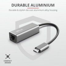 Placa de retea Trust Dalyx USB-C to Ethernet Adapter TR-23771