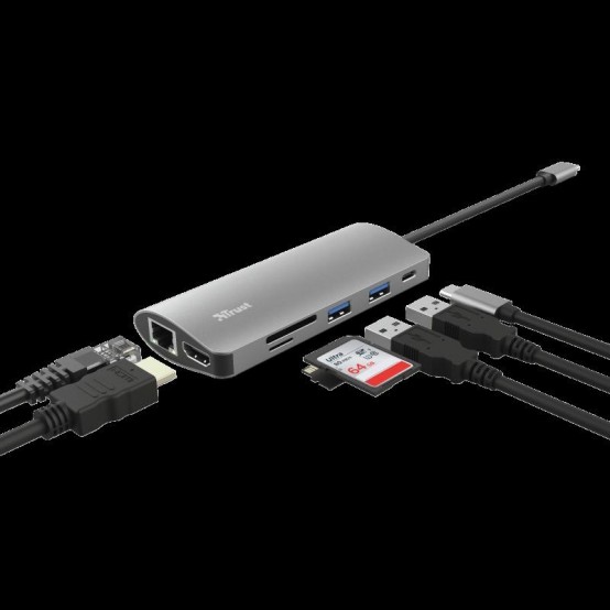Docking Station Trust Dalyx 7-in-1 USB-C Multiport Adapter TR-23775