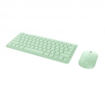 Tastatura Trust Lyra Wireless Keyboard & Mouse Set - green 24942
