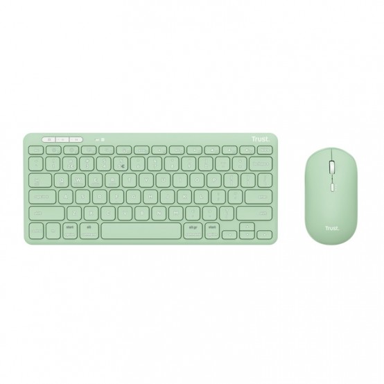 Tastatura Trust Lyra Wireless Keyboard & Mouse Set - green 24942