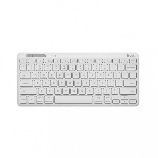 Tastatura Trust Lyra Compact Wireless Keyboard - White 25097