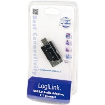 Placa de sunet LogiLink USB Soundcard with Virtual 7.1 Soundeffects UA0078