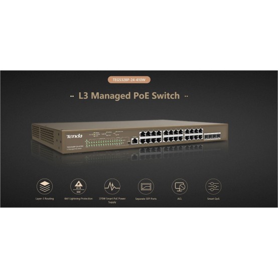 Switch Tenda  TEG5328P-24-410W