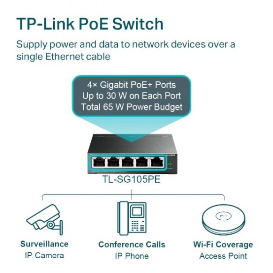 Switch TP-Link  TL-SG105PE