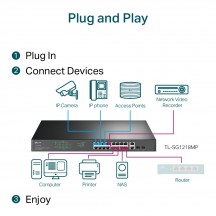 Switch TP-Link  TL-SG1218MP