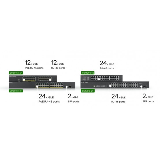 Switch ZyXEL  GS1900-24EP-EU0101