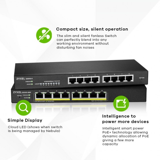 Switch ZyXEL  GS1915-8-EU0101F