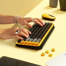 Tastatura Logitech POP Keys Wireless Mechanical Emoji Keyboard 920-010735
