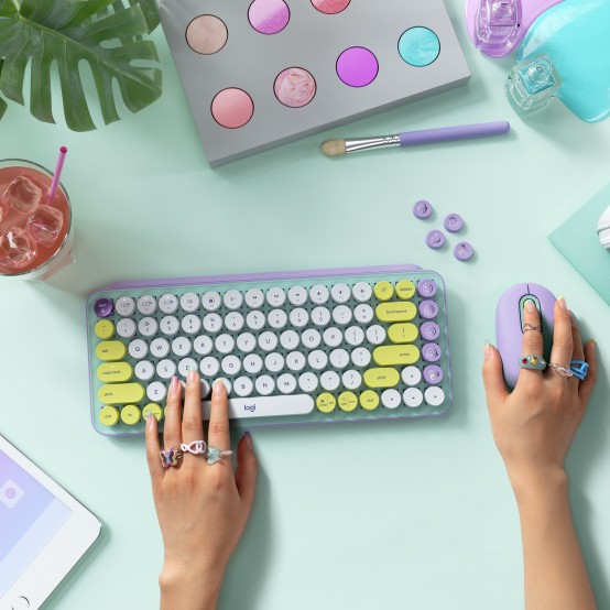 Tastatura Logitech POP Keys Wireless Mechanical Emoji Keyboard 920-010736