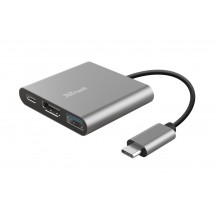 Adaptor Trust Dalyx 3-in-1 Multiport USB-C Adapter TR-23772
