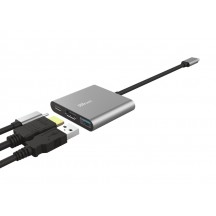 Adaptor Trust Dalyx 3-in-1 Multiport USB-C Adapter TR-23772