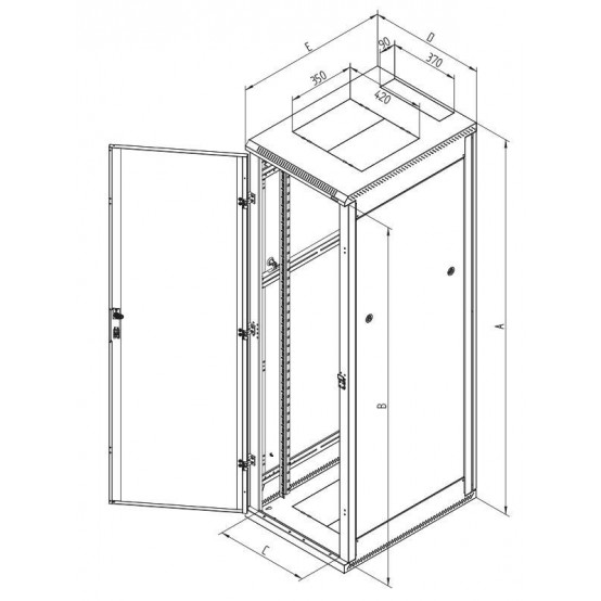 Cabinet Triton  RMA-15-A61-CAX-A1